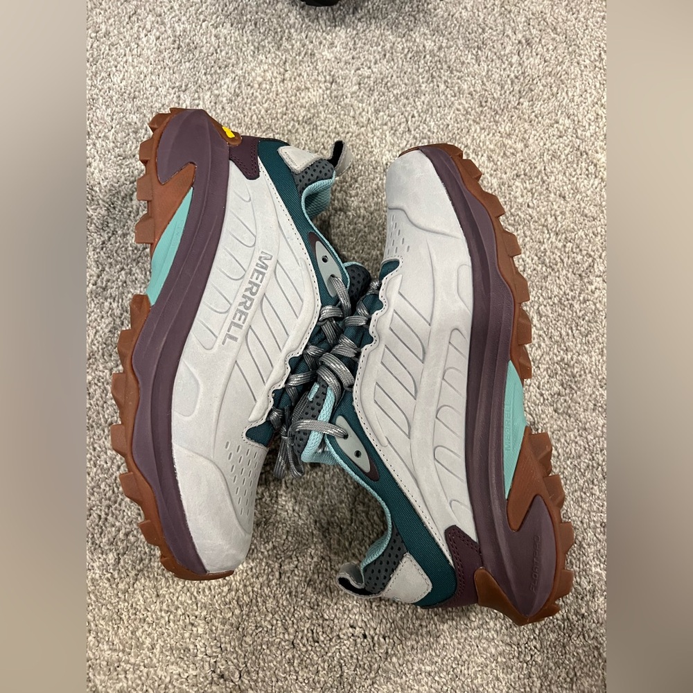 Merrell Merrell Moab Speed 2 Hiking Shoes White and Purple Size 9 - Picture 12 of 12
